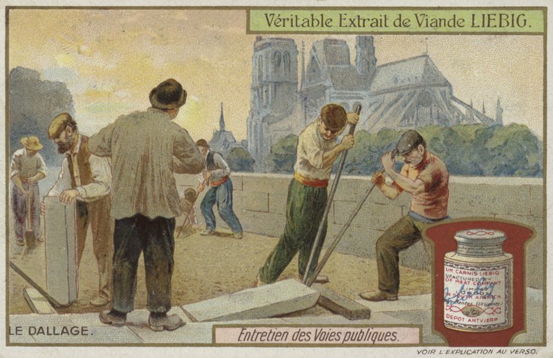 Liebig kártya útkarbantartással alkotó: French School