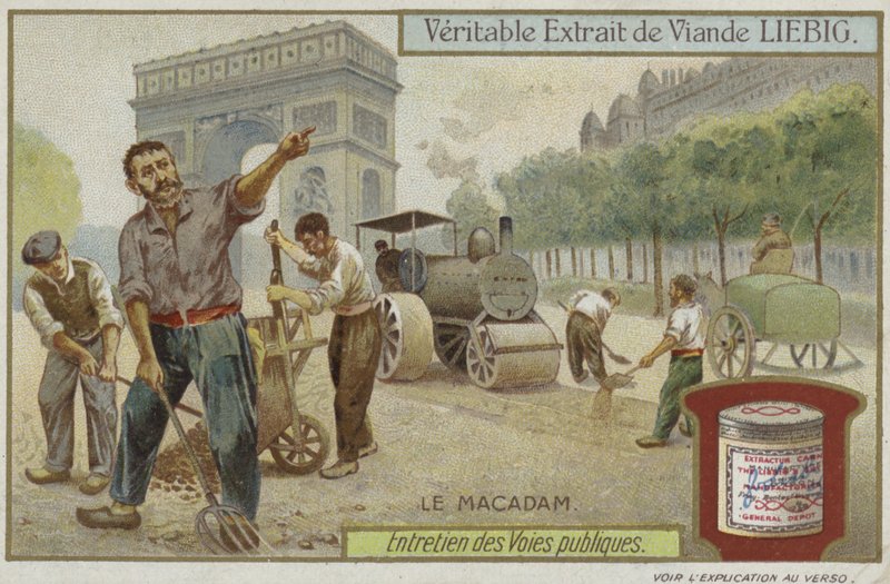 Liebig kártya útkarbantartással alkotó: French School