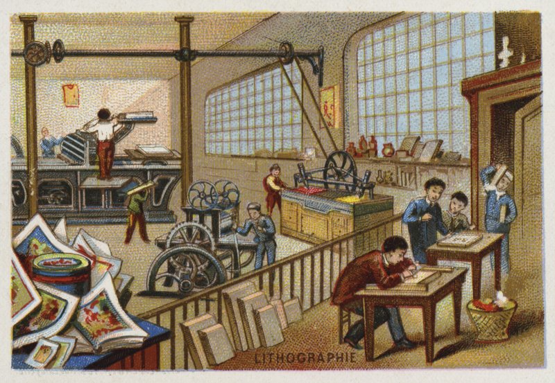 Litográfia alkotó: French School