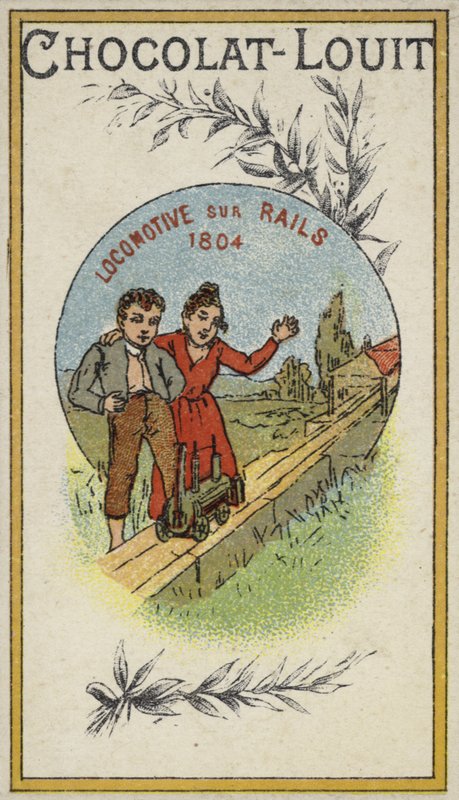 Sínen futó mozdony, 1804 alkotó: French School