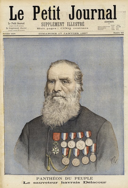 Louis-Joseph-Andre Delacour francia tengerész és életmentő alkotó: French School