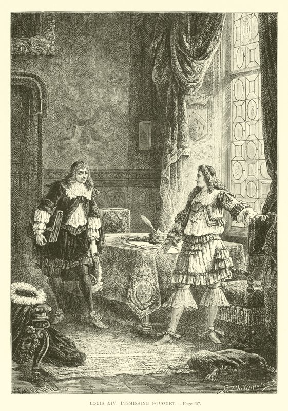 XIV. Lajos elbocsátotta Fouquet-t alkotó: French School