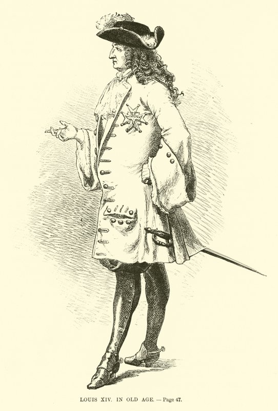 XIV. Lajos idős korában alkotó: French School