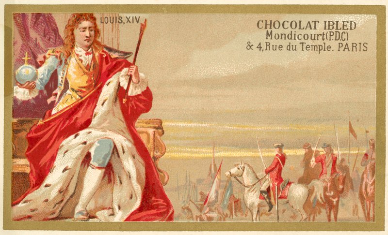 XIV. Lajos francia (chromolitho) alkotó: French School