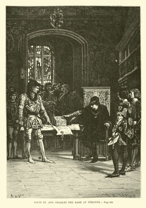 XI. Lajos és Kiütéses Károly Peronne-ban alkotó: French School
