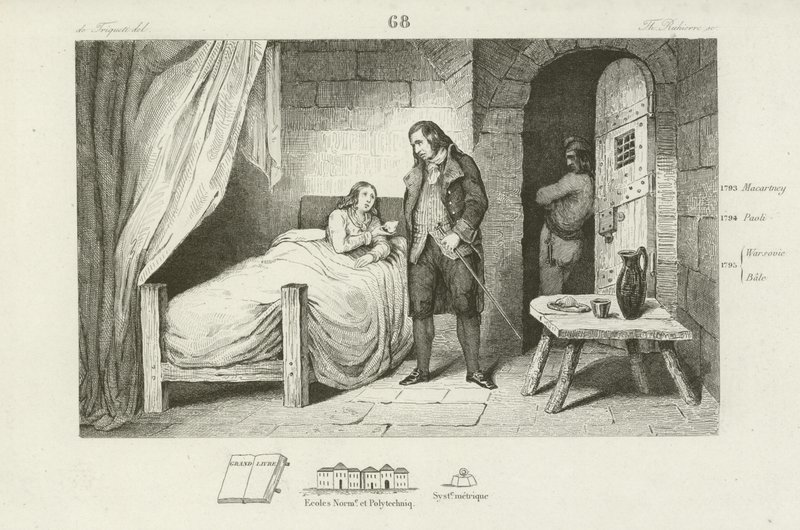 XVII. Lajos francia, beteg és bebörtönzött, 1795 alkotó: French School