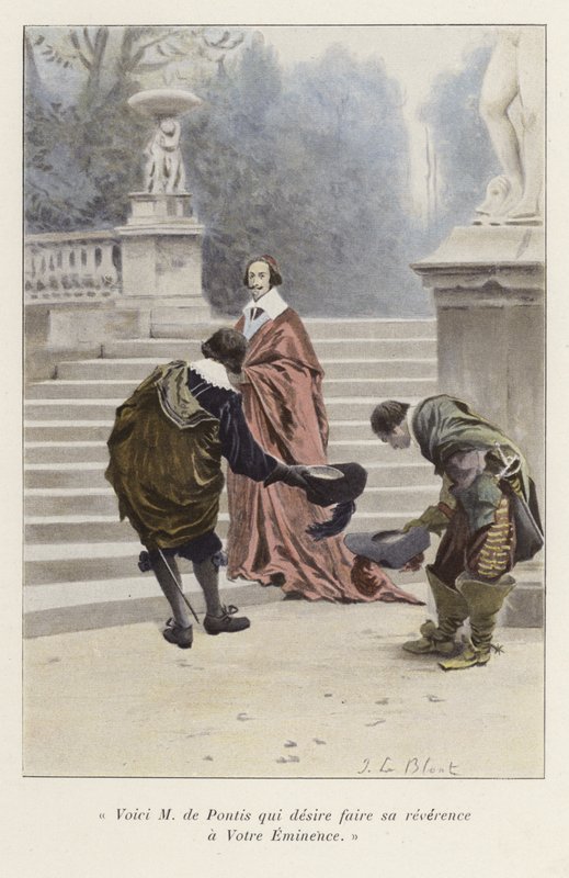 Louis de Pontist bemutatják Richelieu bíborosnak, a 17. században alkotó: French School