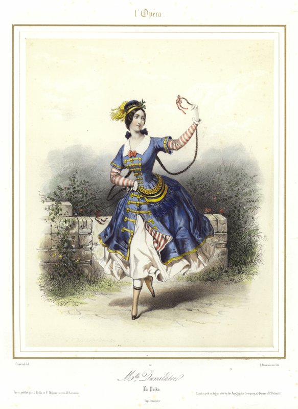 Louise Fitz James a Pas Ventienben, az Opera Annalsában alkotó: French School