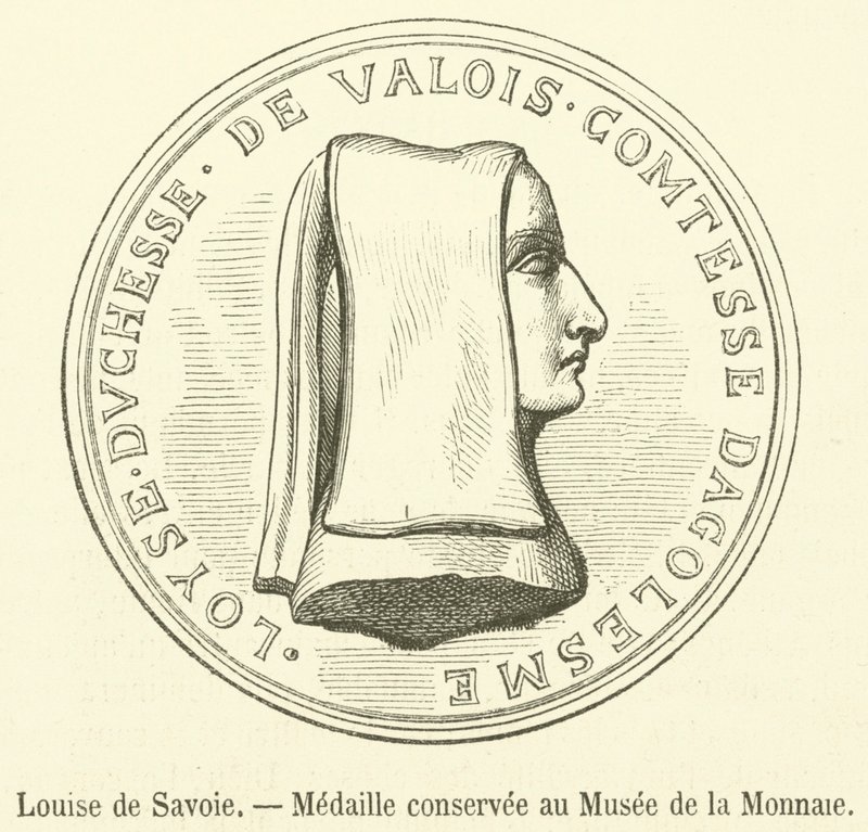 Savoyai Louise, Érem a Valuta Múzeumban (metszet) alkotó: French School