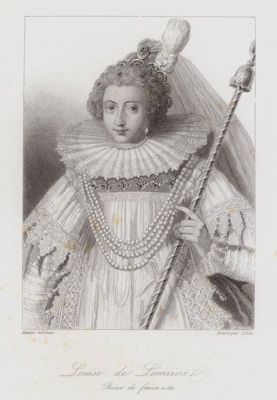 Lotharingiai Louise, III. Henrik francia királynő hitvese (metszet) alkotó: French School