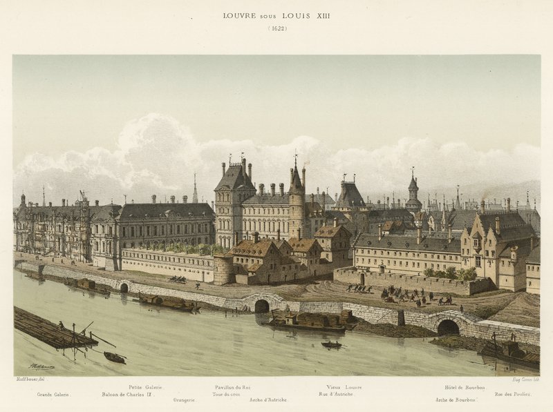 Louvre XIII. Lajos vezetése alatt, 1622 alkotó: French School