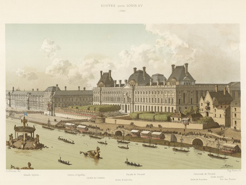Louvre XV. Lajos alatt, 1739 alkotó: French School