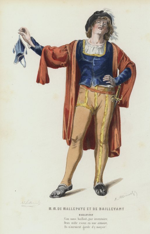 M M De Mallepaye és De Baillevant (színes metszet) alkotó: French School
