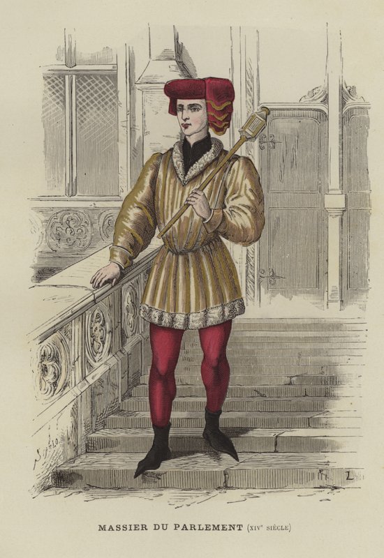 A párizsi parlament buzogánytartója, 14. század alkotó: French School