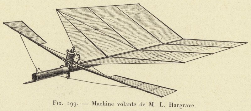 Repülőgép, M L Hargrave (metszet) alkotó: French School