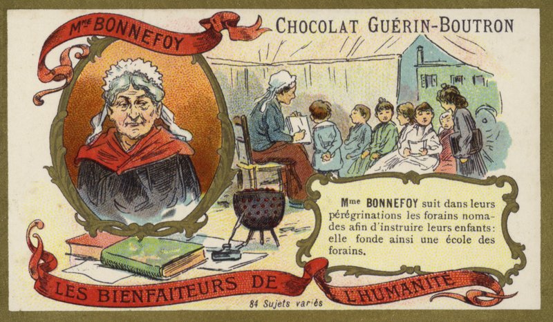 Madame Bonnefoy, francia filantróp (chromolitho) alkotó: French School