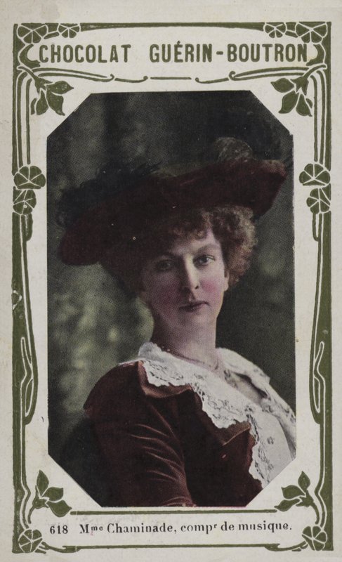Madame Chaminade, zeneszerző (színes fotó) alkotó: French School
