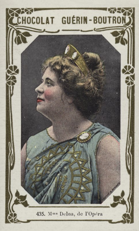 Madame Delna, az lOperából (színes fotó) alkotó: French School