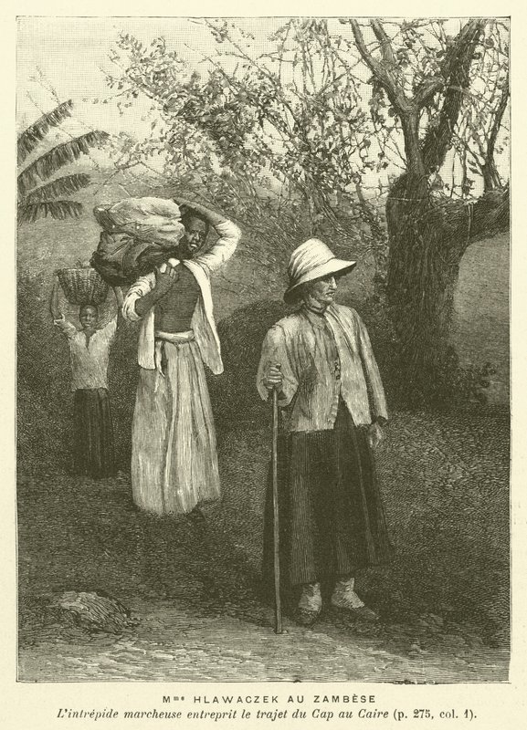Madame Hlawaczek Au Zambese (metszet) alkotó: French School