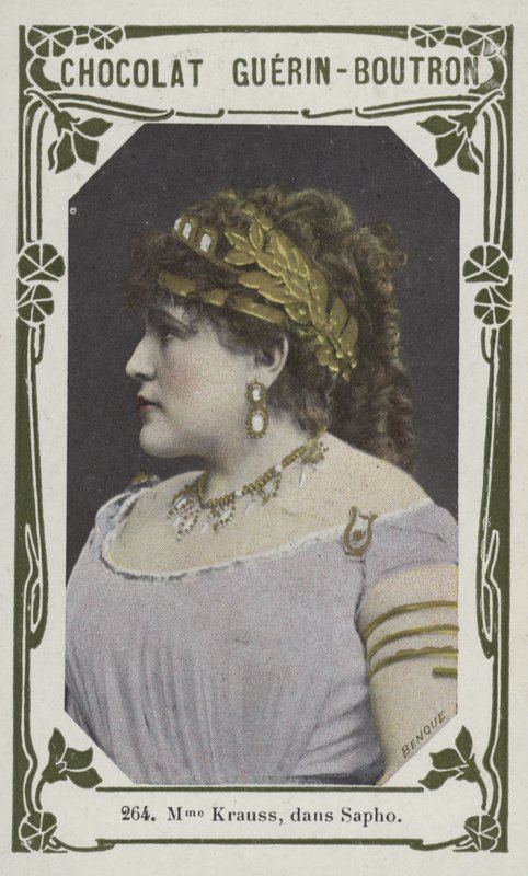 Madame Krauss, Sapphóban (színes fotó) alkotó: French School