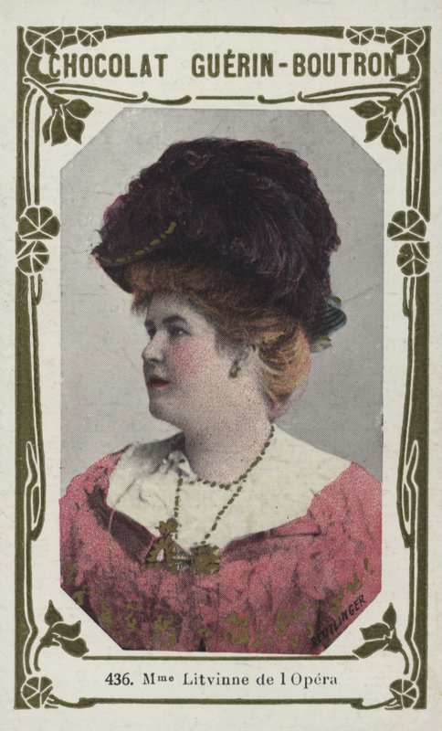 Madame Litvinne, de lOpera (színes fotó) alkotó: French School