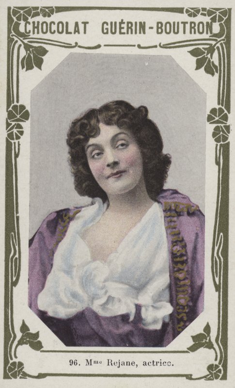 Madame Rejane, színésznő (színes fotó) alkotó: French School