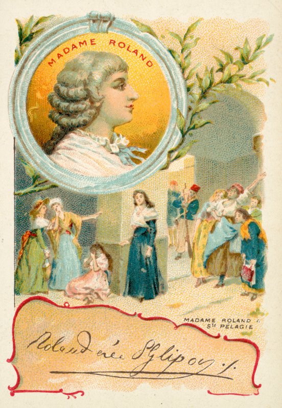 Madame Roland, francia forradalmár (chromolitho) alkotó: French School