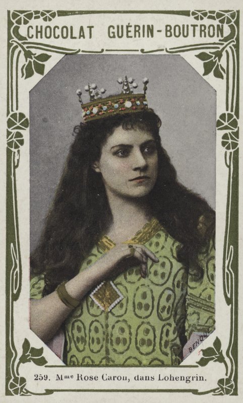 Madame Rose Caron, Lohengrinben (színes fotó) alkotó: French School