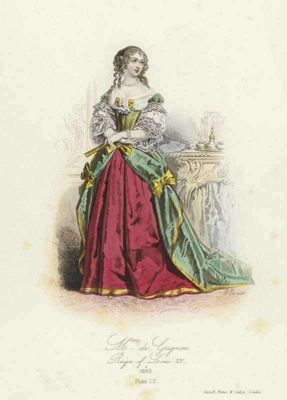 Madame de Grignan, XIV. Lajos korának francia arisztokratája alkotó: French School