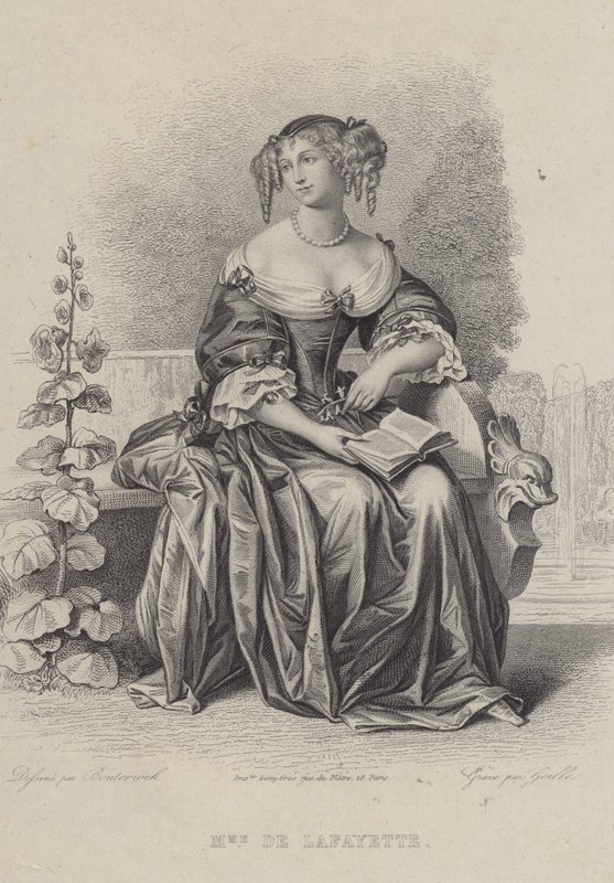 Madame de Lafayette, francia szerző (metszet) alkotó: French School