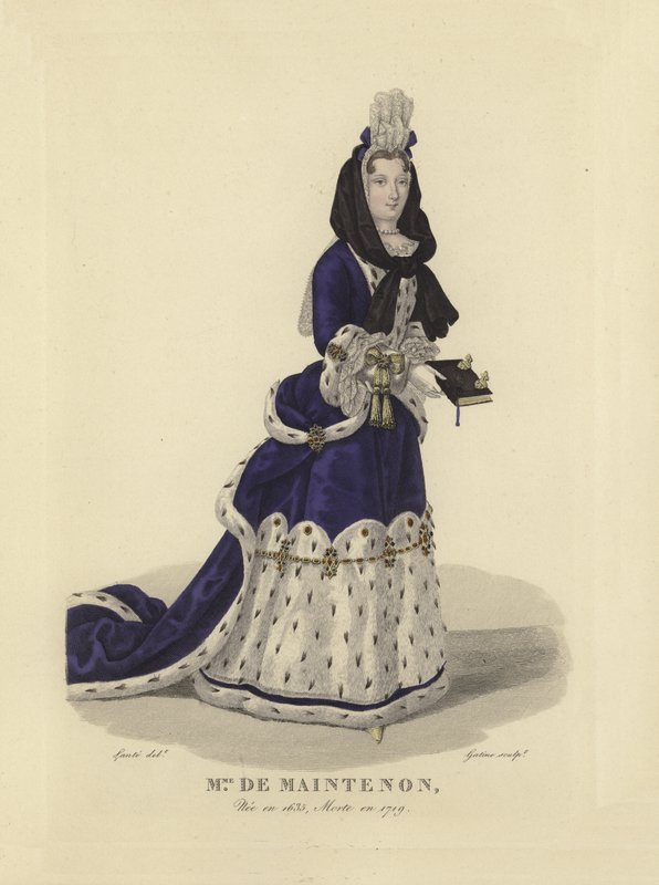 Madame de Maintenon, XIV. Lajos francia király szeretője alkotó: French School