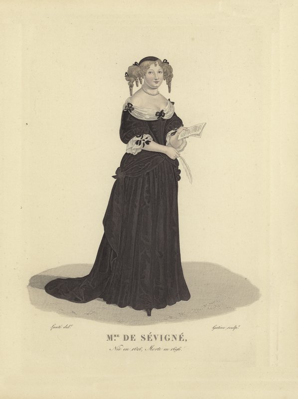 Madame de Sevigne francia író alkotó: French School