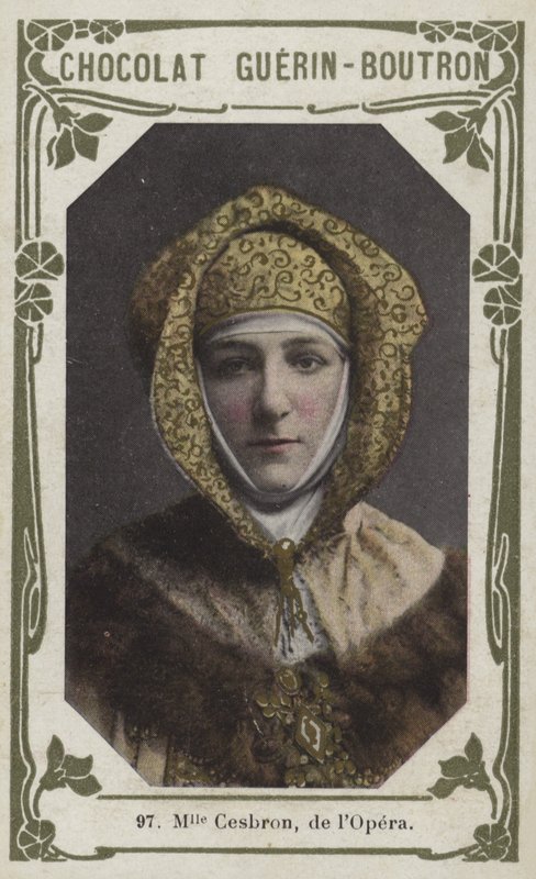Mademoiselle Cesbron, de lOpera (színes fotó) alkotó: French School