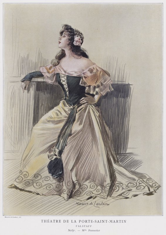 Mademoiselle Pannetier, mint Nelly a Falstaffban alkotó: French School