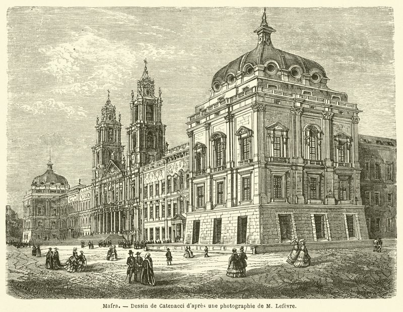 Mafra (metszet) alkotó: French School