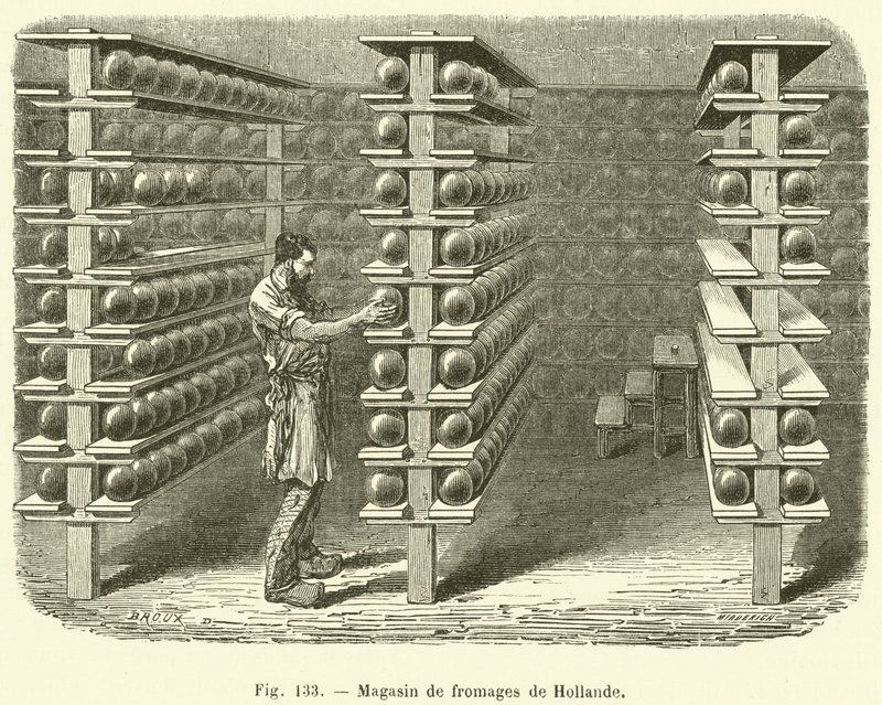 Holland sajtbolt (metszet) alkotó: French School
