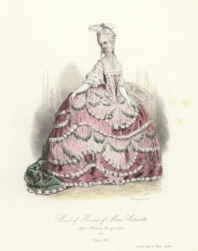 Marie Antoinette díszleánya alkotó: French School