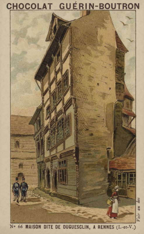 Duguesclin nevű ház Rennes-ben, Ille-et-Vilaine államban alkotó: French School