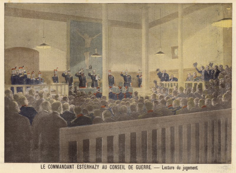 Esterházy őrnagy a katonai bíróság előtt alkotó: French School
