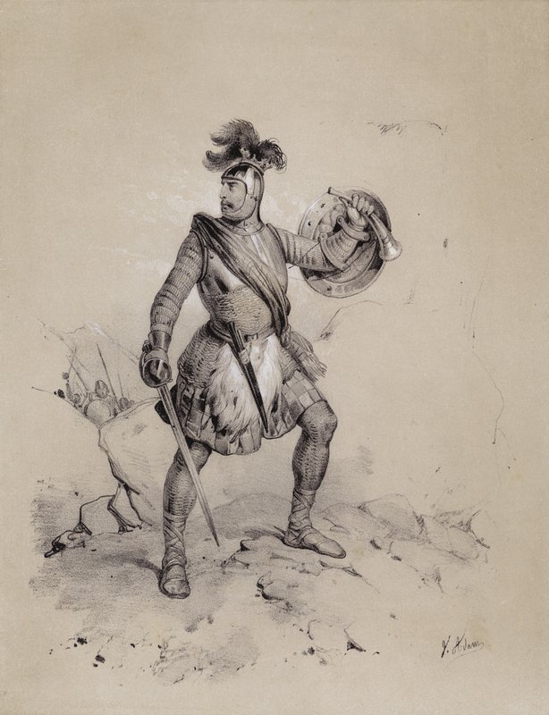 I. Malcolm, skót király, 944 (litho) alkotó: French School