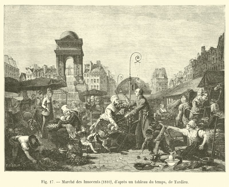 Az ártatlanok márciusa, 1810, Tardieu korabeli festményéről alkotó: French School