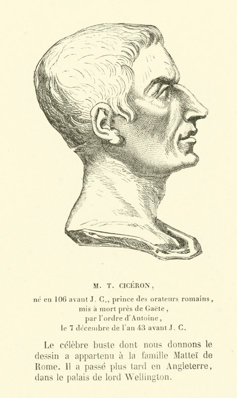 Marcus Tullius Cicero római politikus, szónok és filozófus (metszet) alkotó: French School