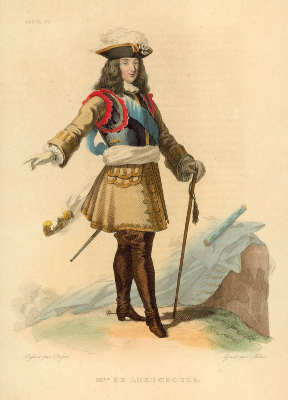 Marechal Duc de Luxembourg (színes metszet) alkotó: French School
