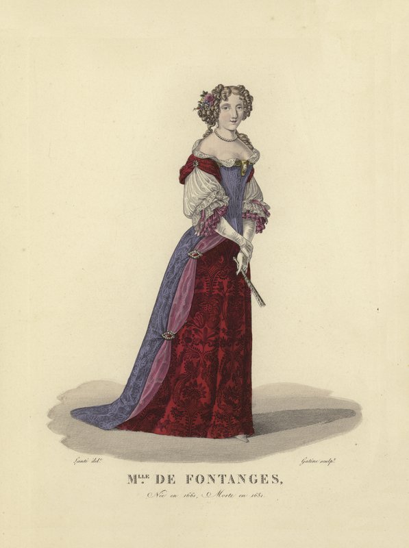 Marie Angelique de Scorailles, Fontanges hercegnője, XIV. Lajos francia király szeretője alkotó: French School