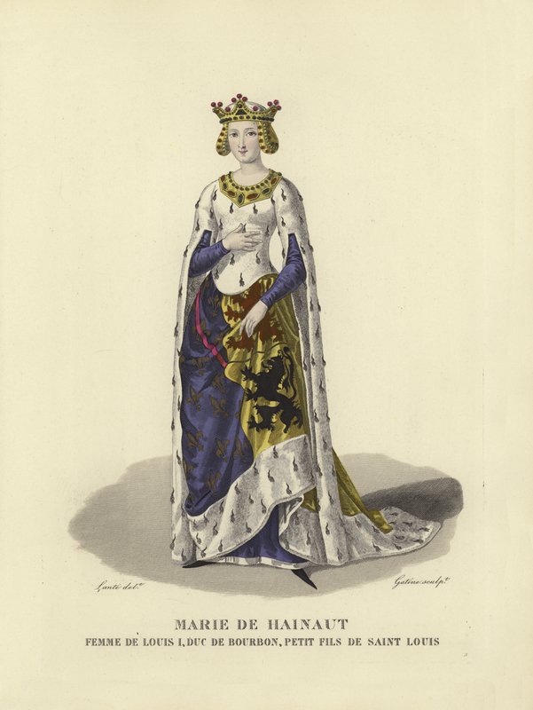 Hainaut-i Marie, I. Lajos, Bourbon hercegének felesége alkotó: French School