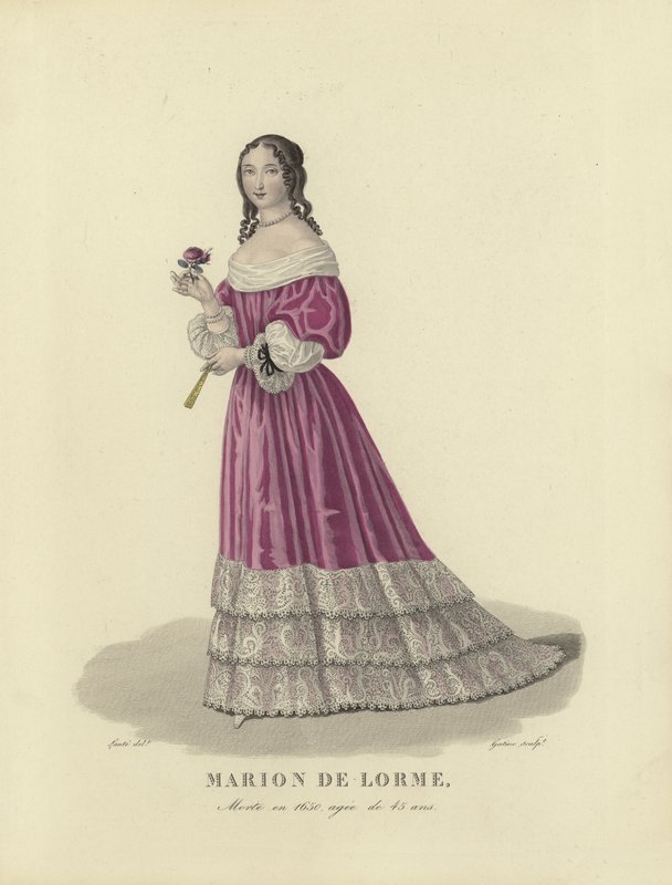 Marion de Lorme francia udvarhölgy alkotó: French School