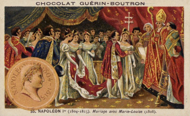 Napóleon és Marie Louise Osztrák házassága (chromolitho) alkotó: French School