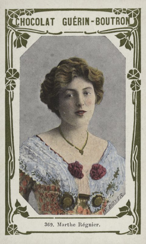 Marthe Regnier (színes fotó) alkotó: French School