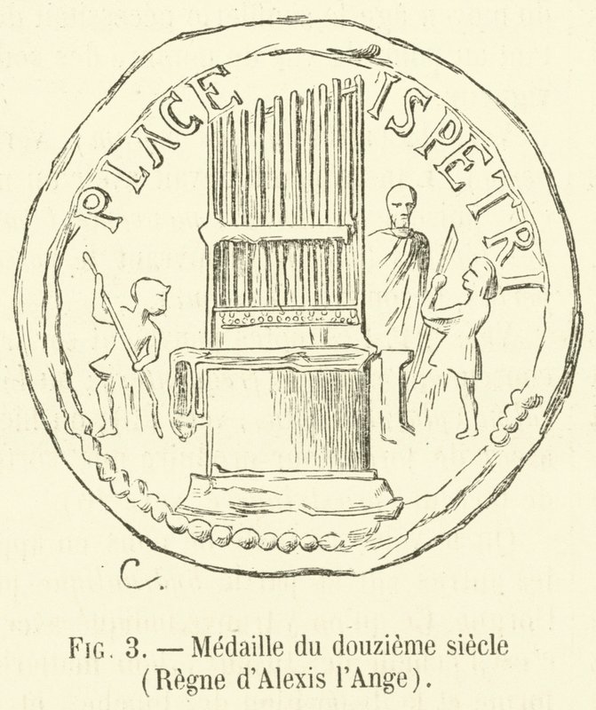 12. századi érem, Alexis angyal uralkodása (metszet) alkotó: French School