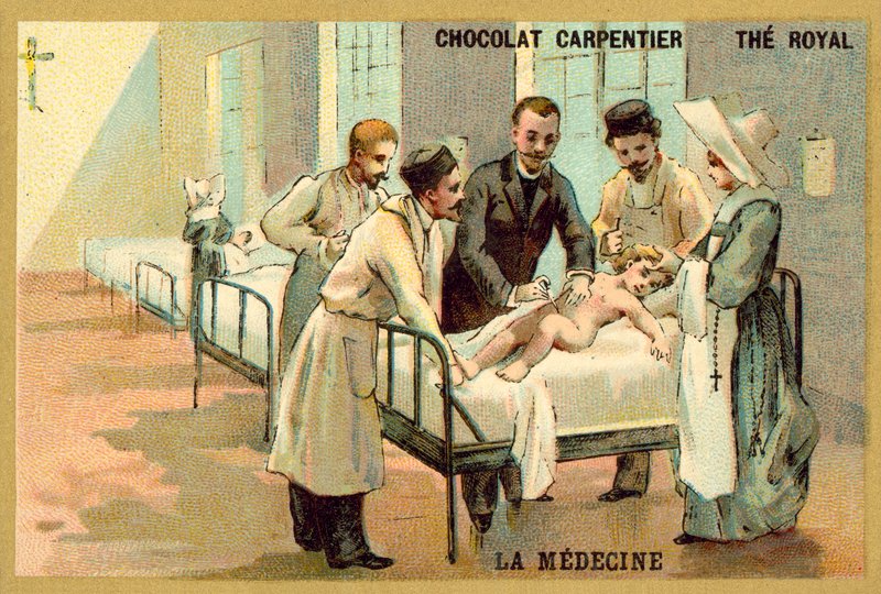 Orvostudomány (chromolitho) alkotó: French School